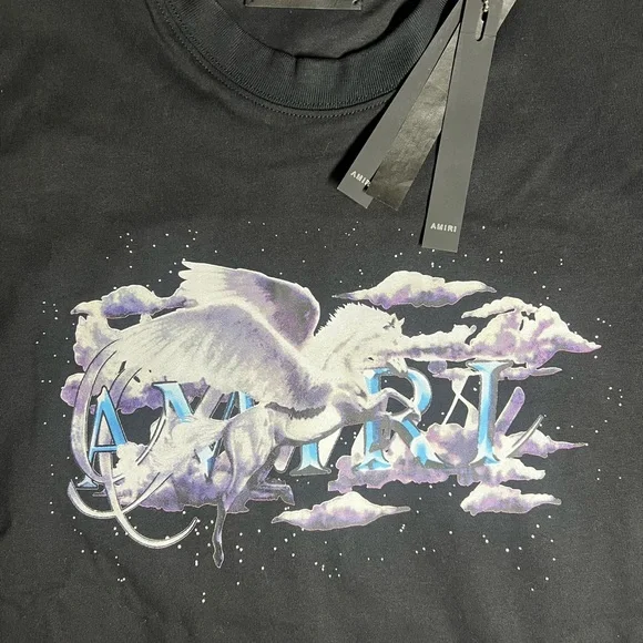 Amiri Pegasus Script-print T-shirt